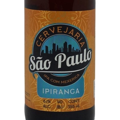 Cerveja São Paulo Ipiranga IPA com Mexerica Garrafa 355ml Imagem de Cerveja São Paulo Ipiranga IPA com Mexerica Garrafa 355ml