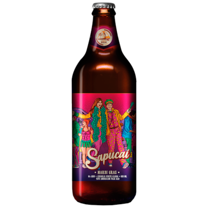Cerveja Sapucaí Mardi Gras APA Garrafa 600ml Imagem de Cerveja Sapucaí Mardi Gras APA Garrafa 600ml