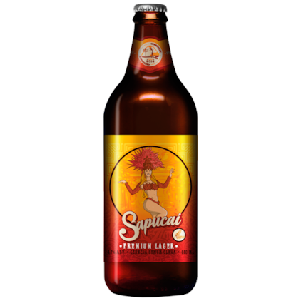 Cerveja Sapucaí Premium Lager Garrafa 600ml Imagem de Cerveja Sapucaí Premium Lager Garrafa 600ml