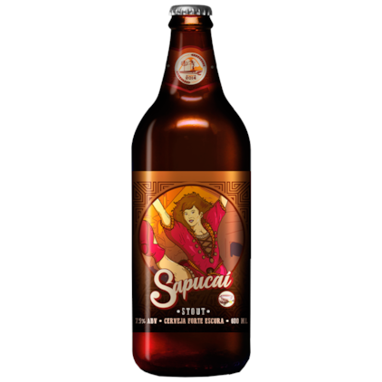 Cerveja Sapucaí Stout Garrafa 600ml Imagem de Cerveja Sapucaí Stout Garrafa 600ml