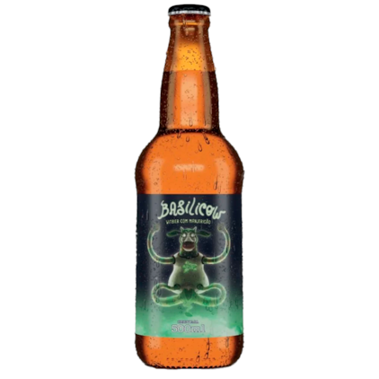 Cerveja Seasons Basilicow Witbier Com Manjericão Garrafa 500ml Imagem de Cerveja Seasons Basilicow Witbier Com Manjericão Garrafa 500ml