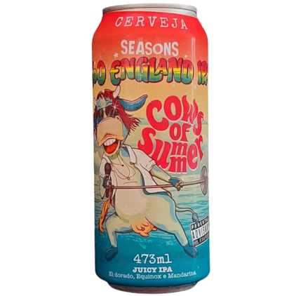 Cerveja Seasons Moo England IPA Cows Of Summer Juicy IPA Lata 473ml Imagem de Cerveja Seasons Moo England IPA Cows Of Summer Juicy IPA Lata 473ml