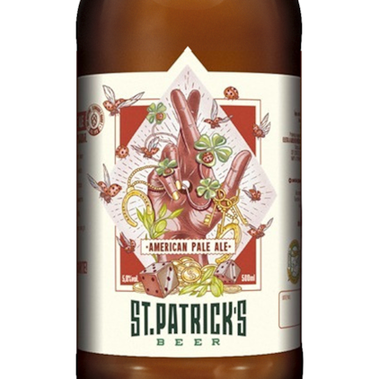 Cerveja St. Patrick's American Pale Ale Garrafa 500ml Imagem de Cerveja St. Patrick's American Pale Ale Garrafa 500ml