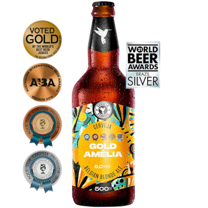 Cerveja Stannis Gold Amélia Belgian Blonde Ale Garrafa 500ml Imagem de Cerveja Stannis Gold Amélia Belgian Blonde Ale Garrafa 500ml