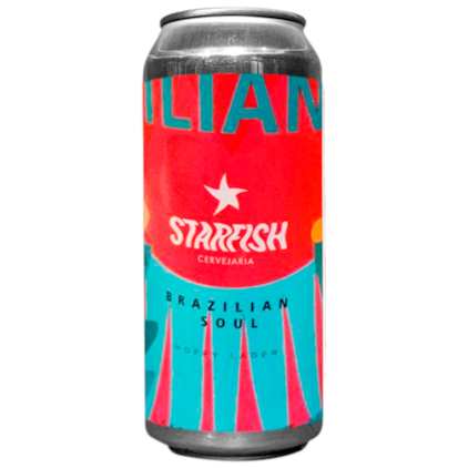 Cerveja Starfish Brazilian Soul Hoppy Lager Lata 473ml Imagem de Cerveja Starfish Brazilian Soul Hoppy Lager Lata 473ml