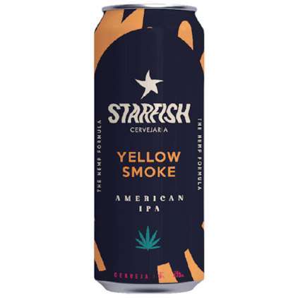 Cerveja Starfish Yellow Smoke American IPA Lata 473ml Imagem de Cerveja Starfish Yellow Smoke American IPA Lata 473ml