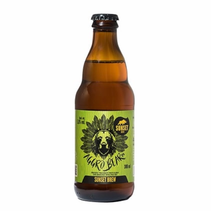 Cerveja Sunset Aggro Bear IPA Garrafa 300ml Imagem de Cerveja Sunset Aggro Bear IPA Garrafa 300ml