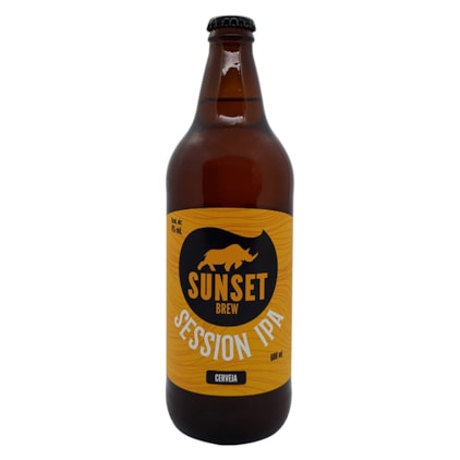 Cerveja Sunset Session IPA Garrafa 600ml Imagem de Cerveja Sunset Session IPA Garrafa 600ml