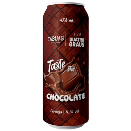 Imagem de Cerveja Tabuas e Quatro Graus Taste The Chocolate Imperial Stout 473ml