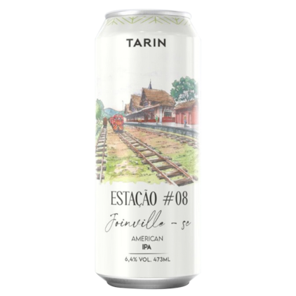 Cerveja Tarin Estação #08 American IPA Lata 473ml Imagem de Cerveja Tarin Estação #08 American IPA Lata 473ml