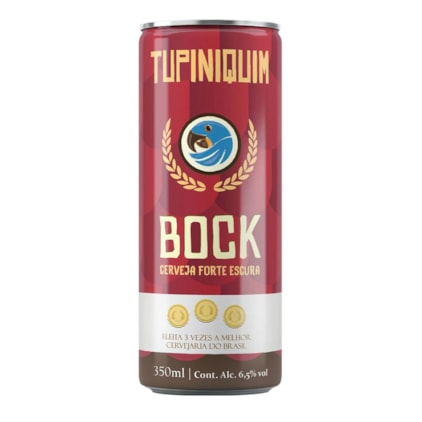 Cerveja Tupiniquim Bock Lata 350ml Imagem de Cerveja Tupiniquim Bock Lata 350ml