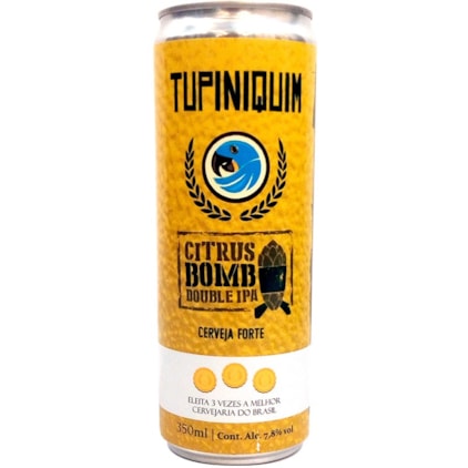 Cerveja Tupiniquim Citrus Bomb Lata 350ml Imagem de Cerveja Tupiniquim Citrus Bomb Lata 350ml
