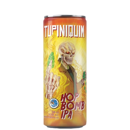 Cerveja Tupiniquim Hop Bomb Lata 350ml Imagem de Cerveja Tupiniquim Hop Bomb Lata 350ml