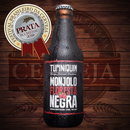 Cerveja Tupiniquim Monjolo Floresta Negra Garrafa 310ml Imagem de Cerveja Tupiniquim Monjolo Floresta Negra Garrafa 310ml