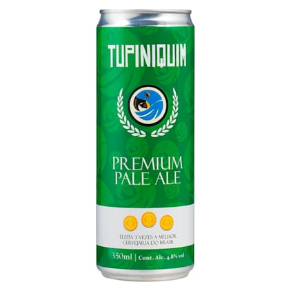 Cerveja Tupiniquim Premium Pale Ale Lata 350ml Imagem de Cerveja Tupiniquim Premium Pale Ale Lata 350ml