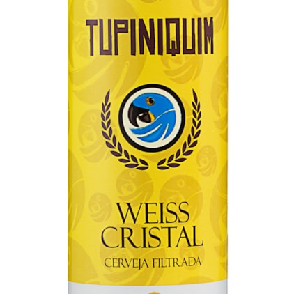 Cerveja Tupiniquim Weiss Cristal Lata 350ml Imagem de Cerveja Tupiniquim Weiss Cristal Lata 350ml