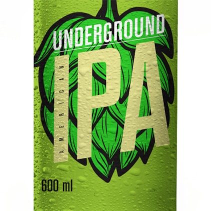 Cerveja Underground American IPA Garrafa 600ml Imagem de Cerveja Underground American IPA Garrafa 600ml