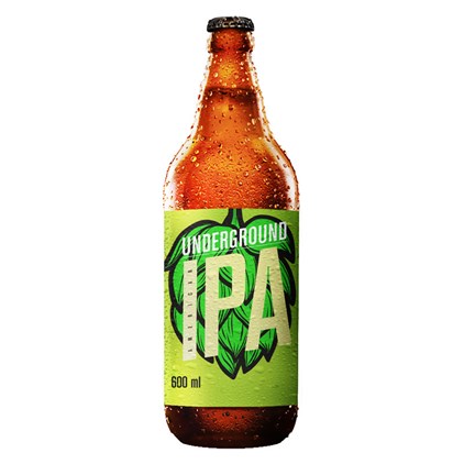 Cerveja Underground American IPA Garrafa 600ml