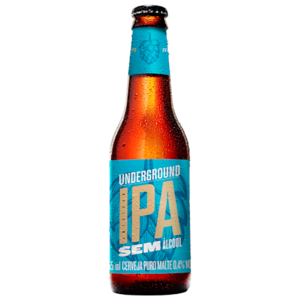 Imagem de Cerveja Underground American IPA Sem Álcool Garrafa 355ml