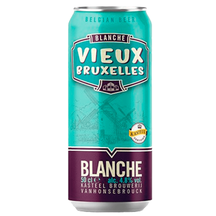 Cerveja Vieux Bruxelles Blanche Lata 500ml Imagem de Cerveja Vieux Bruxelles Blanche Lata 500ml