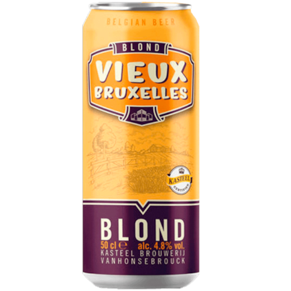 Cerveja Vieux Bruxelles Blond Lata 500ml Imagem de Cerveja Vieux Bruxelles Blond Lata 500ml