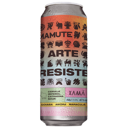 Imagem de Cerveja Xamã Mamute Arte Resisten Imperial Catharina Sour Lata 473ml (Pré-Venda)
