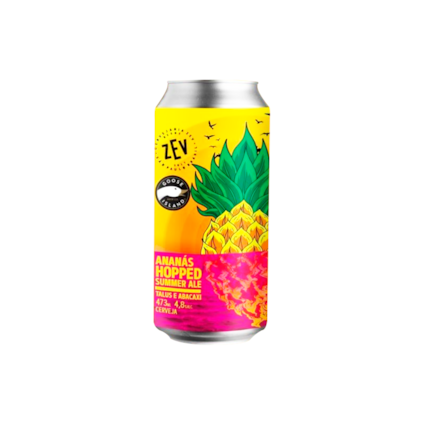 Cerveja ZEV Ananás Hopped Summer Ale Lata 473ml Imagem de Cerveja ZEV Ananás Hopped Summer Ale Lata 473ml