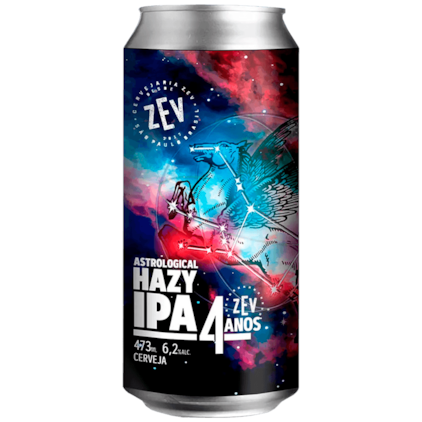 Cerveja ZEV Astrological Hazy IPA Lata 473ml Imagem de Cerveja ZEV Astrological Hazy IPA Lata 473ml