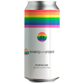 Cerveja ZEV Brewing Love Project Passion Hop Lager Lata 473ml