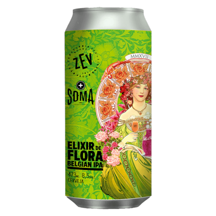 Cerveja ZEV Elixir de Flora Belgian IPA Lata 473ml Imagem de Cerveja ZEV Elixir de Flora Belgian IPA Lata 473ml
