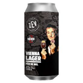 Cerveja ZEV Pão de Mel Vienna Lager Lata 473ml