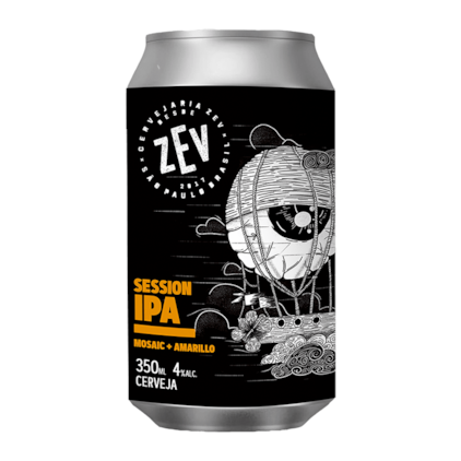 Cerveja ZEV Session IPA Mosaic + Amarillo Lata 350ml Imagem de Cerveja ZEV Session IPA Mosaic + Amarillo Lata 350ml