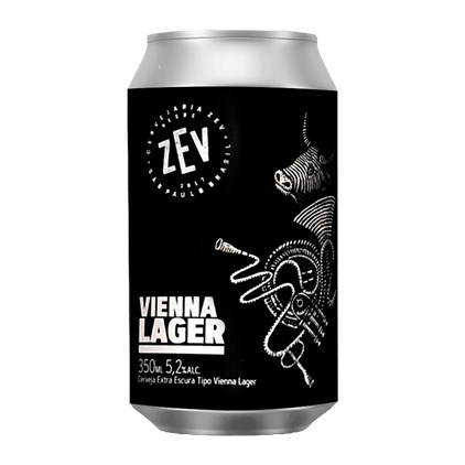 Cerveja ZEV Vienna Lager Lata 350ml