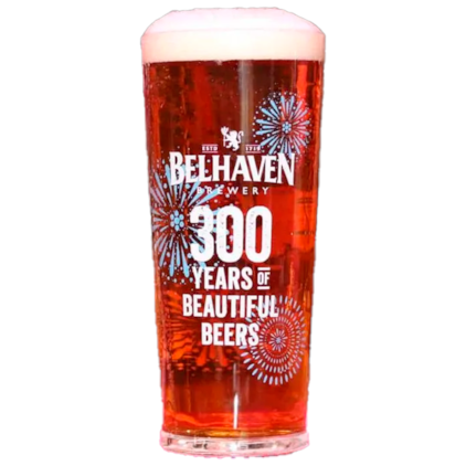 Copo de Cerveja Belhaven 300 Years of Beautiful Beers 568ml Imagem de Copo de Cerveja Belhaven 300 Years of Beautiful Beers 568ml