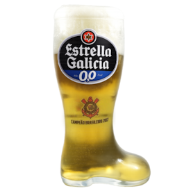 Copo De Cerveja Chuteira Corinthians Estrella Galícia 610ml