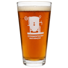 Copo de Cerveja Coleção Brassagem Maturação e Fermentação 415ml