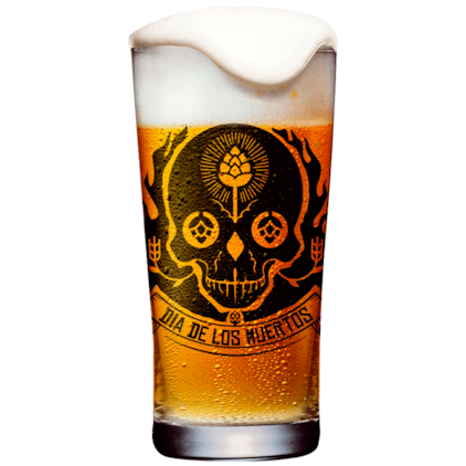 Copo de Cerveja Dia de Los Muertos 2024 500ml Imagem de Copo de Cerveja Dia de Los Muertos 2024 500ml