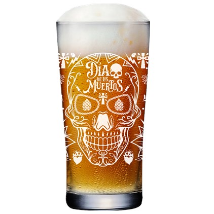 Imagem de Copo de Cerveja Dia de Los Muertos 500ml