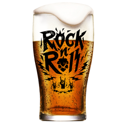 Copo de Cerveja Rock n Roll 473ml Imagem de Copo de Cerveja Rock n Roll 473ml