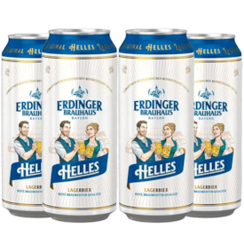 Double de Cervejas Erdinger Helles - compre 2 e Leve 4