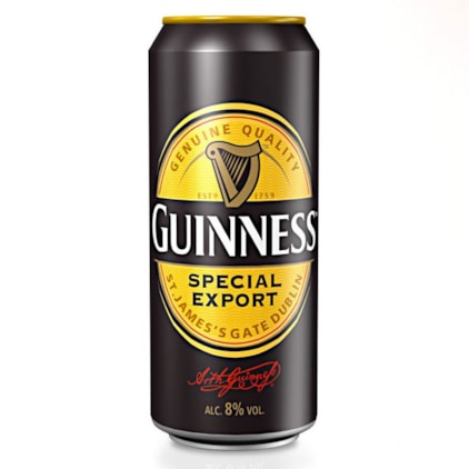 Guinness Special Export Lata 500ml Imagem de Guinness Special Export Lata 500ml