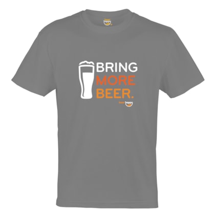 Kit Camiseta Pai e Filho Bring More Beer / Bring More Milk Grafite M Imagem de Kit Camiseta Pai e Filho Bring More Beer / Bring More Milk Grafite M