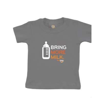 Kit Camiseta Pai e Filho Bring More Beer / Bring More Milk Grafite P Imagem de Kit Camiseta Pai e Filho Bring More Beer / Bring More Milk Grafite P