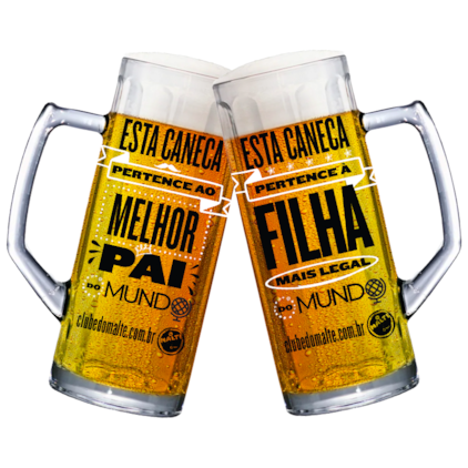 Imagem de Kit Canecas de Cerveja - Pai e Filha