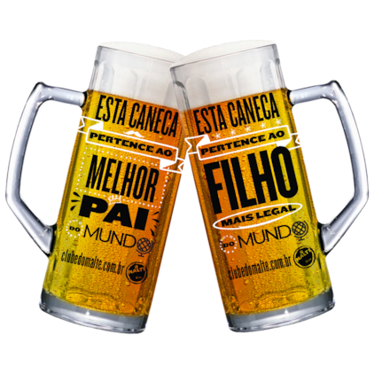 Imagem de Kit Canecas de Cerveja - Pai e Filho