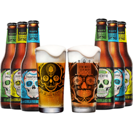 Kit Caveira Beer Box - Compre 5 e Leve 6 + 2 Copos