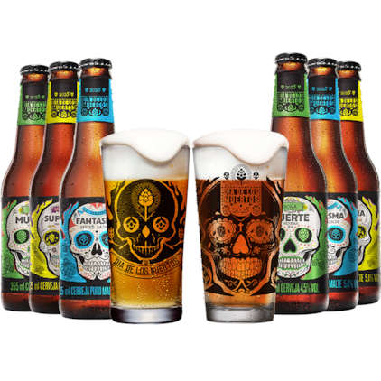Imagem de Kit Caveira Beer Box - Compre 5 e Leve 6 + 2 Copos
