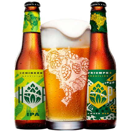 Imagem de Kit Cervejas Brazilian Hops - Compre 2 e Leve Copo