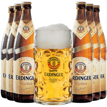 Imagem de Kit Cervejas Erdinger - Compre 6 Leve Caneca (Pré-Venda)