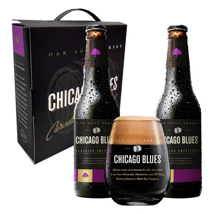 Kit Chicago Blues - Cervejas e Copo Com 30% OFF